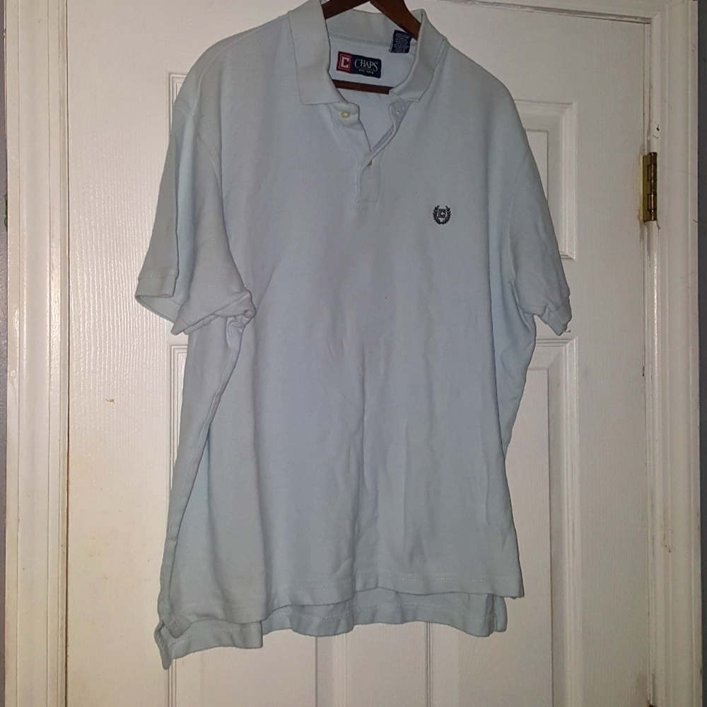 Men's Chaps light blue polo XL